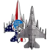 US Air Force F-16 Fighting Falcon Military Challenge Coin - Unique Aircraft Design Airman Gift