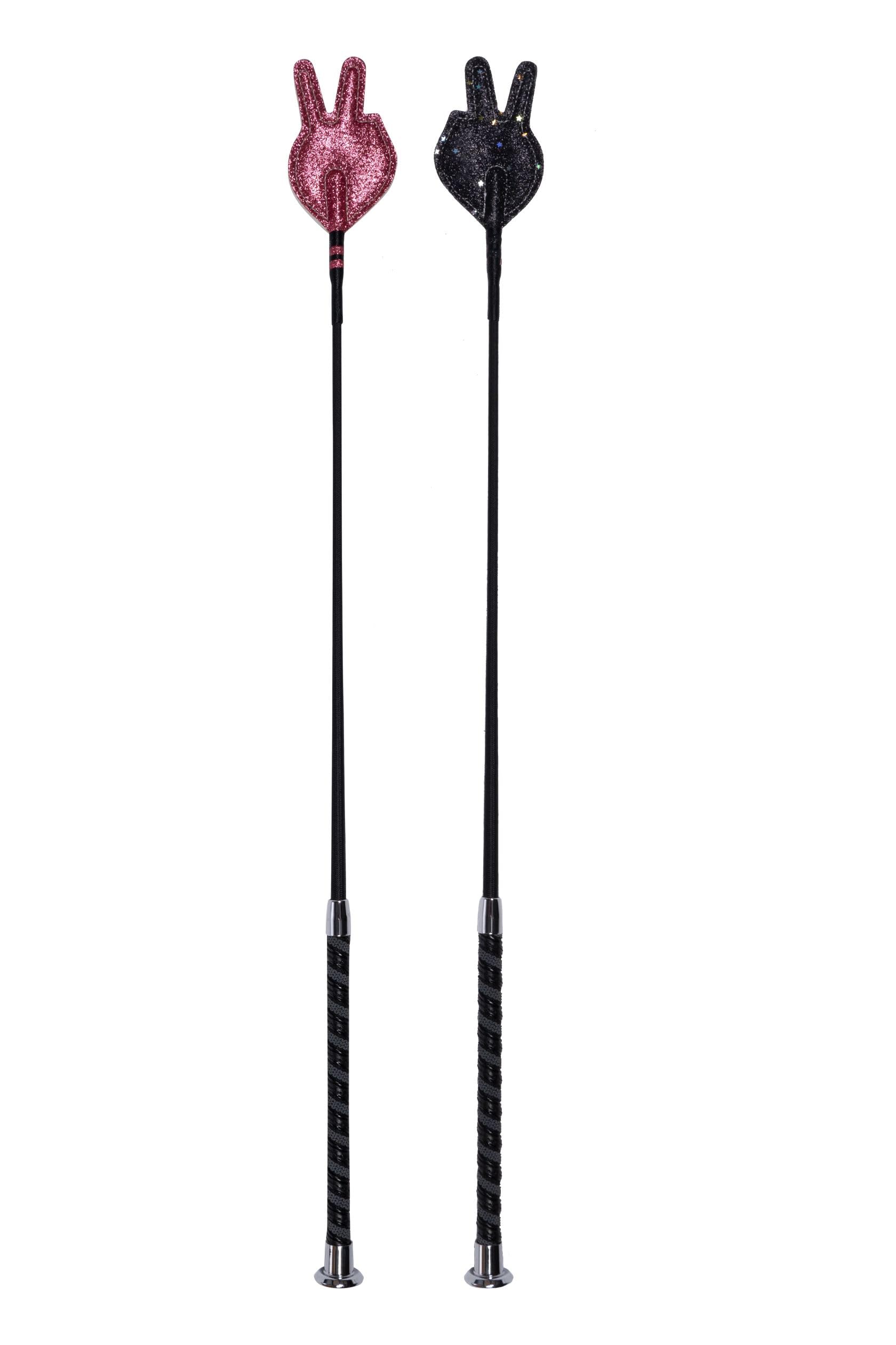 HKM Ruby Jumping Whip Red/Black One Size