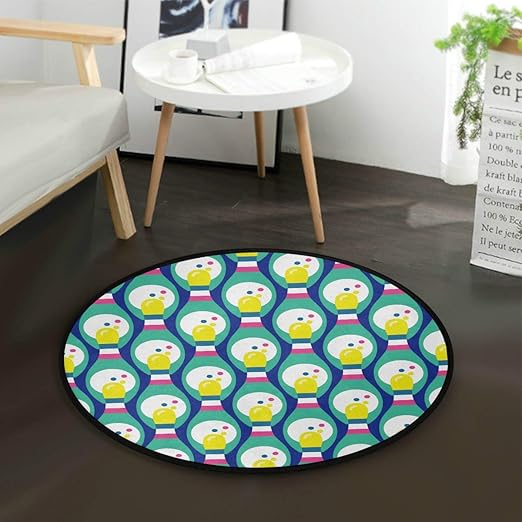 VNASKL Área de Alfombra Alfombra Bola de boliche Entretenimiento
