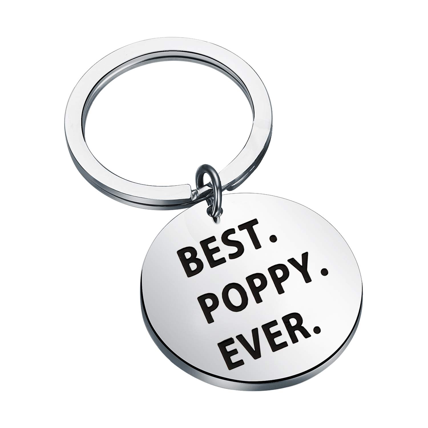 Generic Brands MYSOMY Papa Gift Father's Day Gift Best Poppy Ever Keychain Poppy Gift Grandpa Gift Grandfather Gift (Poppy Ever Keychain)