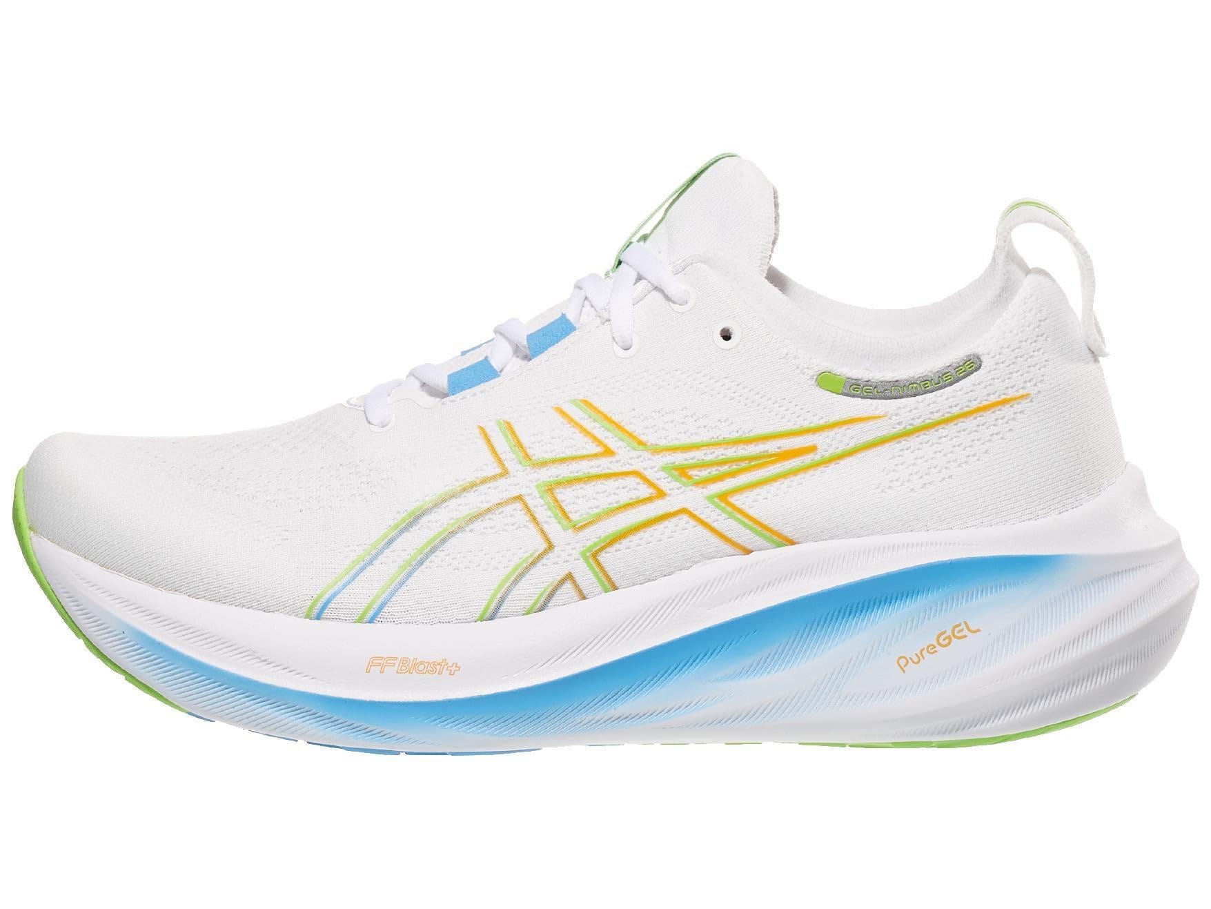 ASICS Men's Gel-Nimbus 26 Running Shoe, 11, White/Waterscape Image