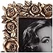 Roses Picture Frame in Antique Gold