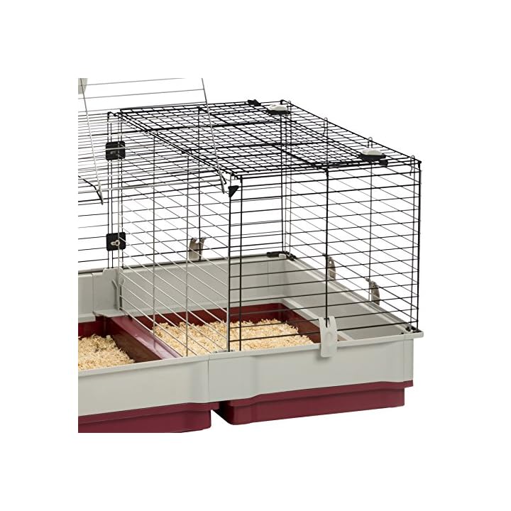 Ferplast Krolik Rabbit Cage ExtraLarge Rabbit Cage w/Wood or Wire