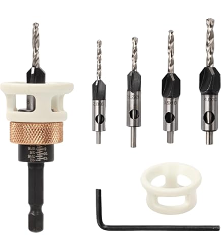 Amana Tool Carbide Tipped 82° Countersink Drill Bit - 1/2" Dia, 1/4" Hex Shank, For #12 Wood Screws