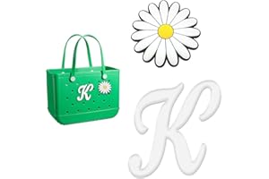 YIXIPAZH Letter Charms for Bogg Bag, Cute Decorative Charm Compatible with Bogg Bag Original All Models, Cute Alphabet Lettering Accessories Charm, 2Pcs Insert Decorative Letter for Handbag Beach Tote Bag