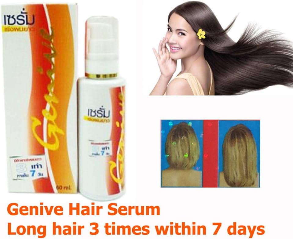 Amazon Com Genive Serum Long Hair 60 Ml Head Hair Root Fast Long