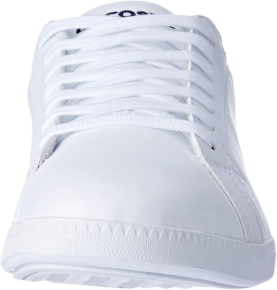 lacoste white leather trainers