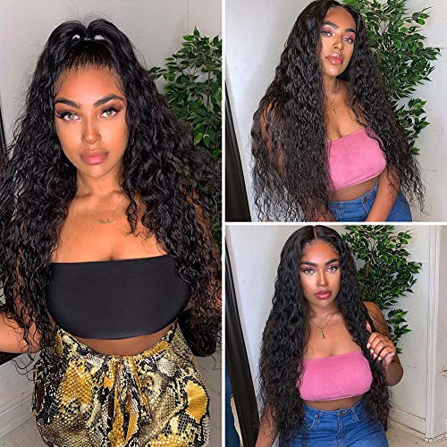 RECOOL-Hair-Water-Wave-13x4-Lace-Front-Wigs-Human-Hair-Pre-Plucked-with-Baby-Hair-150-Density-Wet-and-Wavy-Brazilian-Human-Hair-Wigs12-inches-13x4-Wig