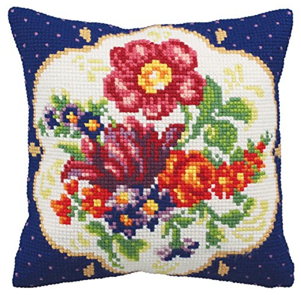 Collection d'Art Cross Stitch Cushion: Meissen (Right)