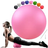 Soft Pilates Yoga Ball, Small Exercise Ball, Mini Rubber Workout Equipment | 9 Inch Ball Ideal Between Knee Squeeze for Physical Therapy Core Medicine Abs Pt Bouncy Fitball Barre Women Men Kid
