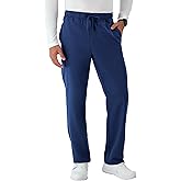 Hanes Mens Scrubs Healthcare Pants, Scrub Pants for Men, Moisture-Wicking & Odor Control, 5 Pockets