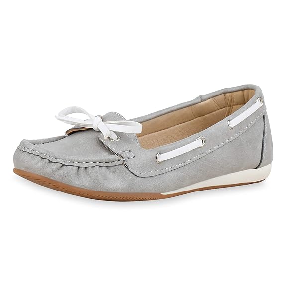 SCARPE VITA Damen Slippers Mokassins Metallic Quasten
