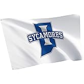 Desert Cactus Indiana State University 100% Polyester Indoor Outdoor 3x5 feet Banner Sycamores ISU (Flag A)