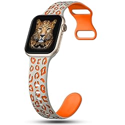 CreateGreat Sport Leopard Engraved Bands Compatible