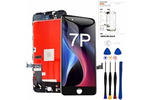 LMQ for iPhone 7 Plus Screen Replacement ，5.5 Inch Frame Assembly LCD Display 3D Touch Screen Digitizer with Repair Tools Kit (Black)