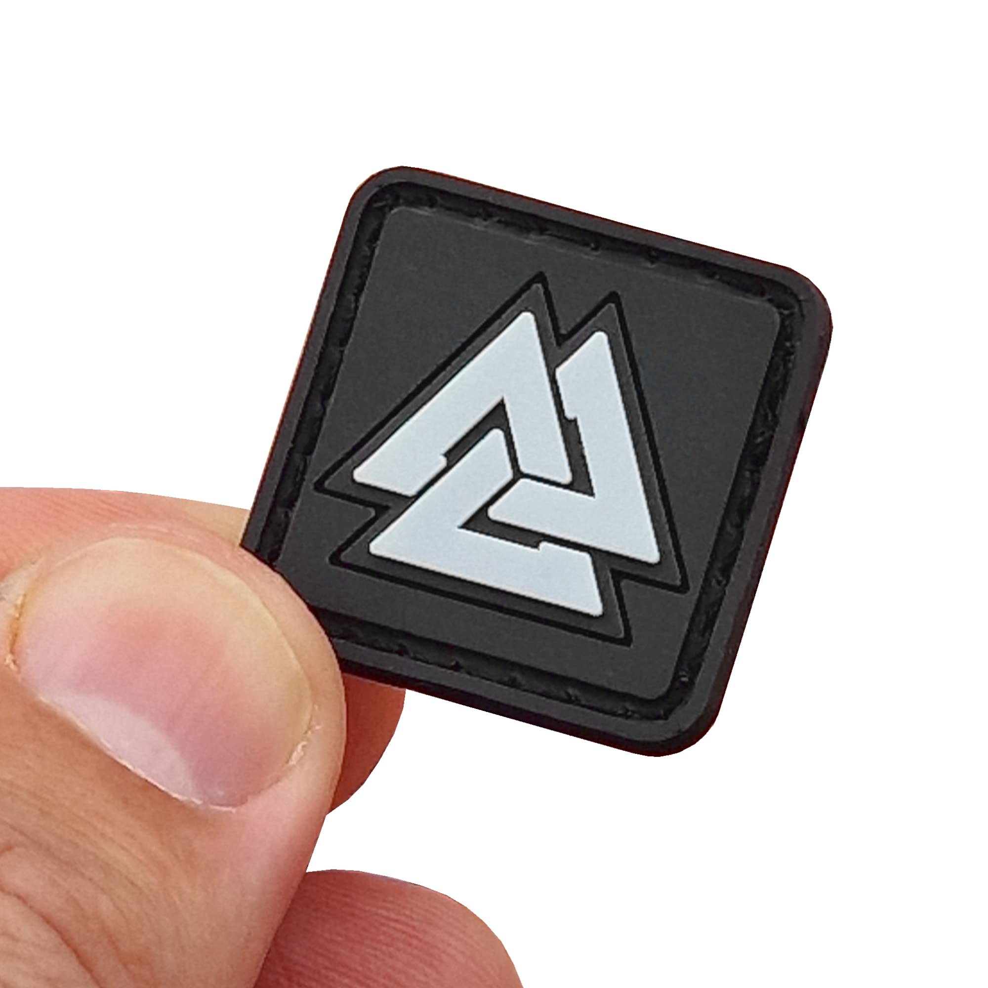 Valknut Glow Dark Ranger Eye Norse Viking PVC Rubber Hook