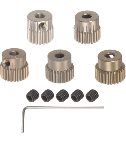 Amazon.com: uxcell 64DP Pinion Gear Set 3.175mm (1/8