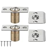 JQK Closet Door Ball Catch Hardware, Stainless