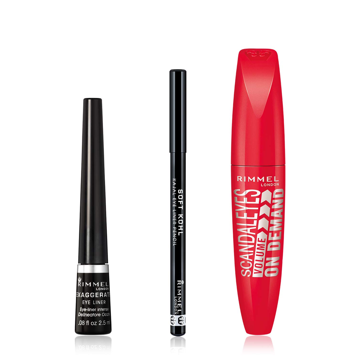 Rimmel London Bold Eyes Liner & Mascara Set (pack of 3)