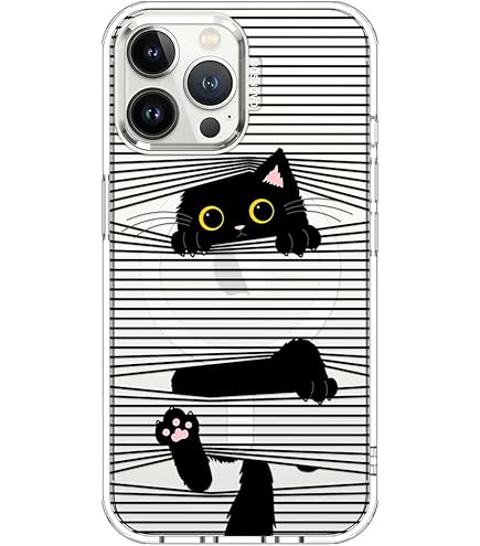Cute Starnight Cat Phone Case, Van Gogh Cute Cat Pattern iPhone 13 Pro Max Case, Non-Slip Design and Shock Absorption, Phone Case for Teen Girls, Boys, Women and Men(iPhone - 13