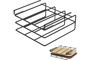 Under Cabinet Cutting Board Holder,Metal Cutting Board Organizer,Space Saving Under Shelf,Chopping Board Holder,Heavy Duty Cu