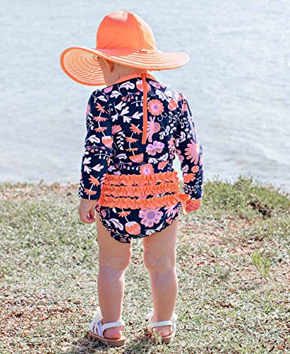 2 RuffleButts+Toddler+Protection+Sleeve+Swimsuit