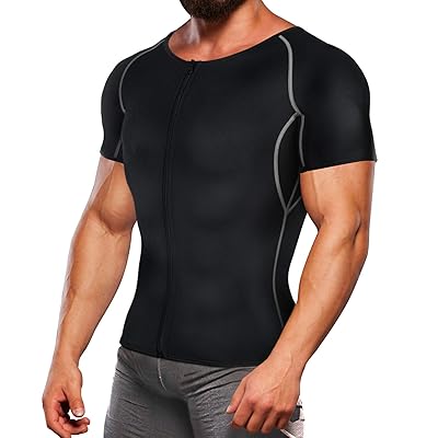 TAILONG Neoprene Sweat Suit Weight Loss Shirt Men Exercise Clothes Sauna Hot Fitness Top Workout Body Shaper