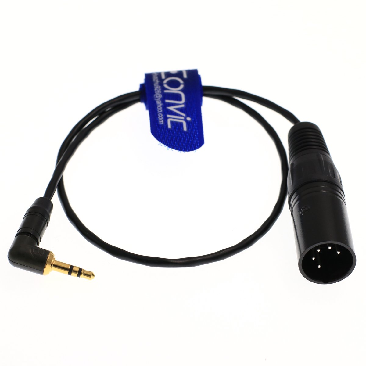 Eonvic 5pin XLR male Plug to 3.5mm Stereo Jack ARRI XT Audio Cable 0.5m