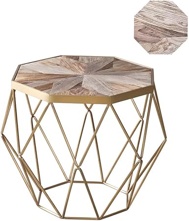 Coffee Tables Living Room Vintage Octagonal Flower Natural