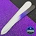 Bona Fide Beauty Genuine Czech Crystal Glass Nail Files - Gentle Nail Care - Designed for Regular Use - File in Any Direction