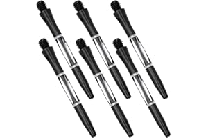 Totority 6Pcs Threaded Metal Dart Shafts Replacement for Professional Dart Players