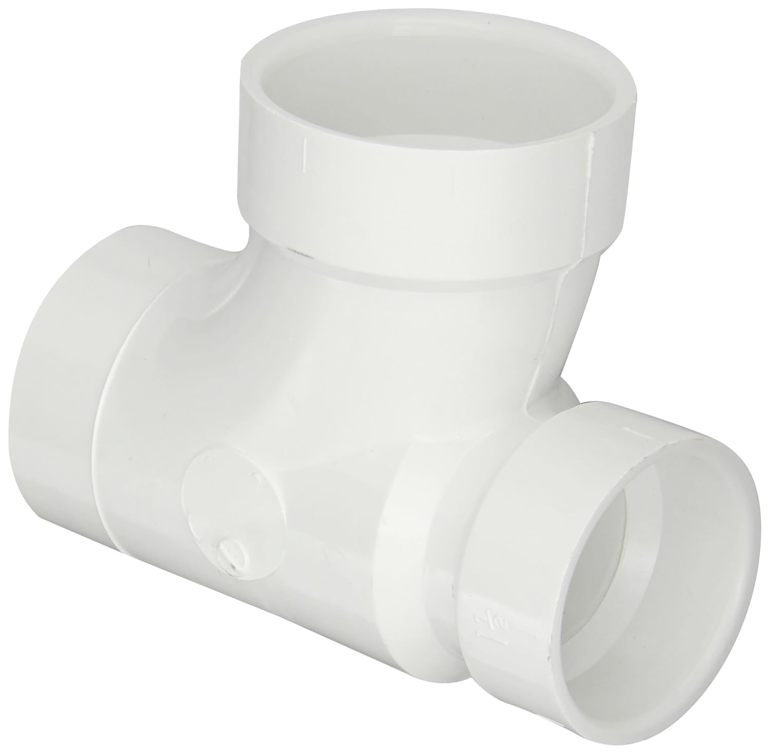 Spears PVC DWV Pipe Fitting, reducción Tee sanitarias, espiga X Hub x