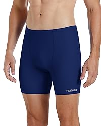 Runhit Swim Jammers for Men Square Leg Quick Dry