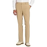 Van Heusen Mens Stain Shield Stretch Slim Fit Flat Front Dress Pant