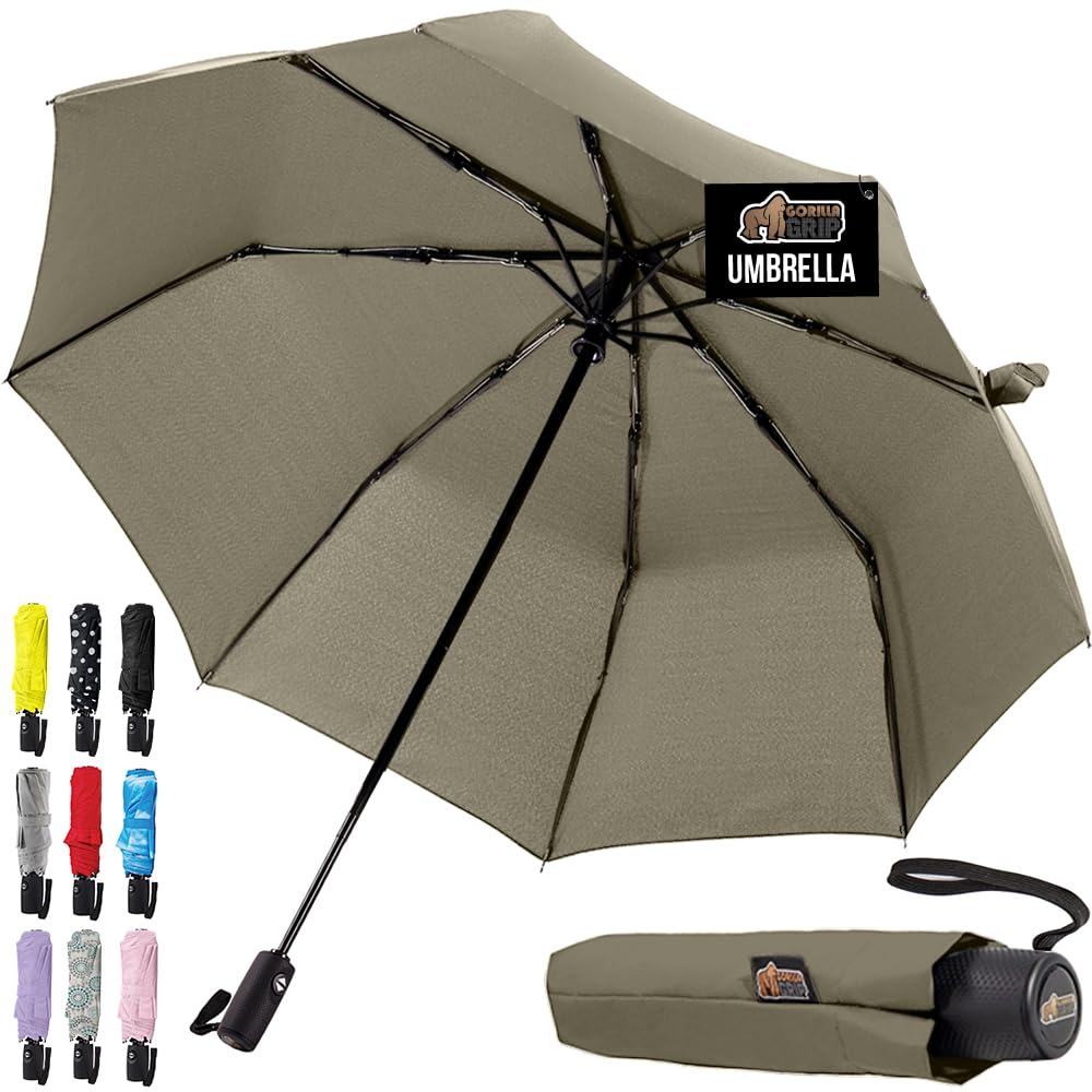 GORILLA GRIP Compact Stick Umbrella for