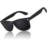 LINVO Polarized Sunglasses for Men Womens Driving Sun glasses Shades 80's Retro Style Design Square