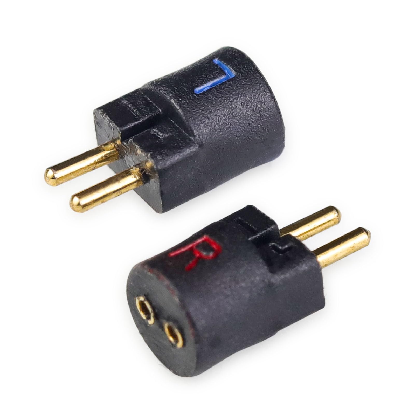okcsc 0.78 to 0.75 2 PIN Male Adaptor Work for 0.78 2PIN Earbuds to 0.75 2Pin Cable Connected with for SHUER CONDUCTOR/SINGER/SOLOIST/EJ07/TAPE PRO Black