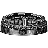 AIDUOMIRZER Luxury Roman Royal Crown Charm Men's bracelet Stainless Steel Geometry Pulseiras Men Open Adjustable Bracelets Couple Jewelry Gift