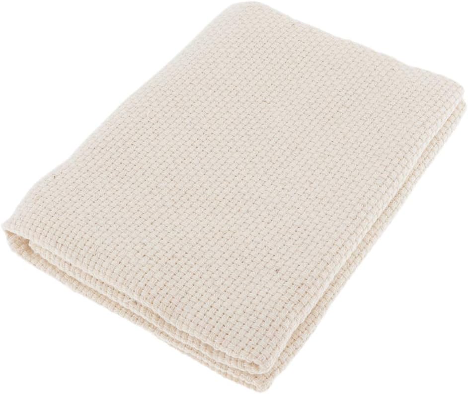 perfektchoice Cotton Monk's Aida Cloth for Embroidery/Rug Hooking/Punch Needling - 50x140cm