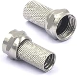 VCE F Connector RG6 7mm 6Pcs F Plugs & 3x Couplers for Coax Cable view 4