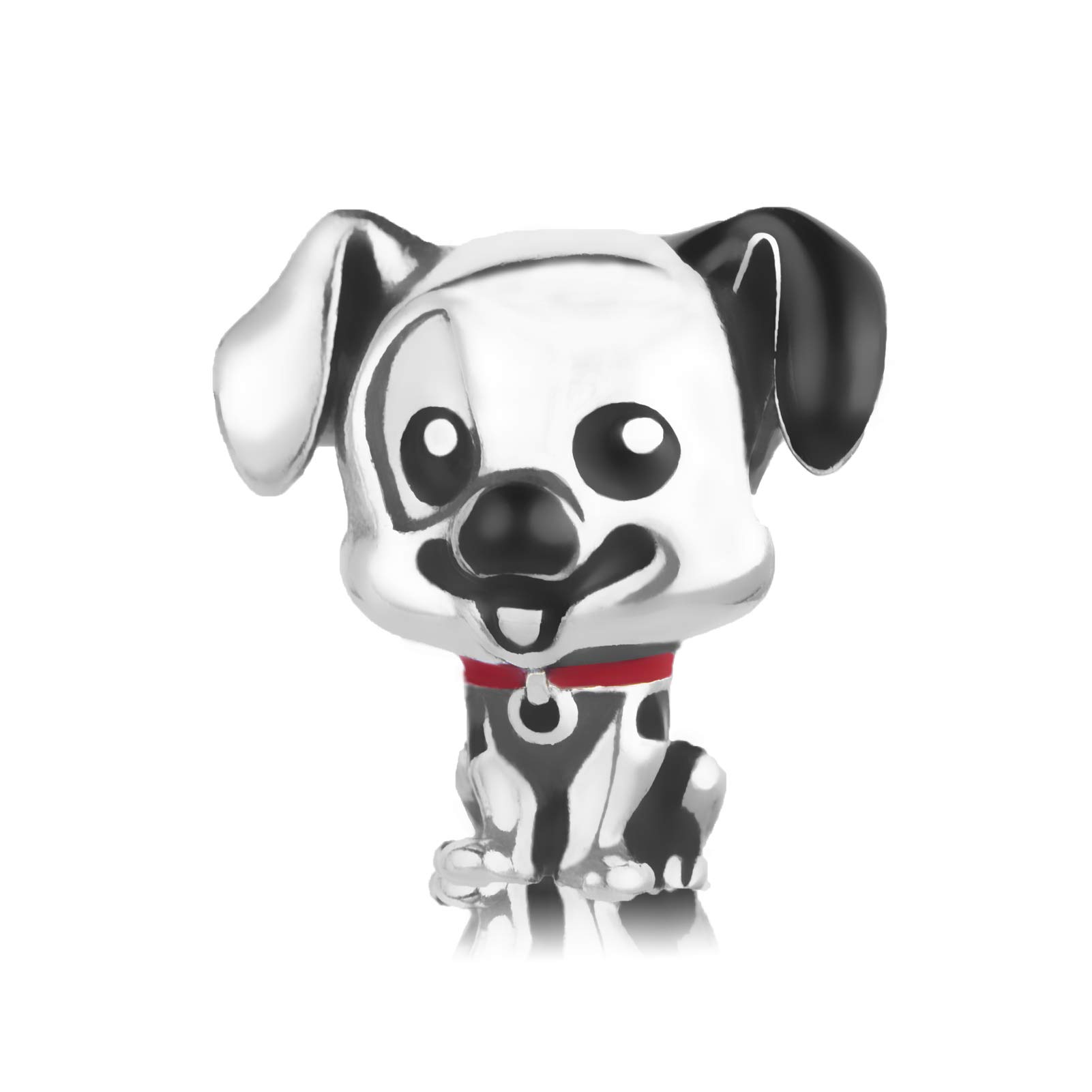 FGT Puppy Dog Dalmatian Charm fits Pandora Moments Bracelets Pets Doggy 101 Women Family Girls Daughter Birthday