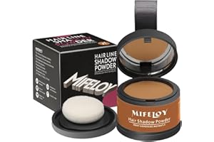 MIFELOY Instantly Shadow Powder for Grey Hairline, Root Touch Up Powder, Cover Up Hair Color for Grays, Root Coverage for Wom