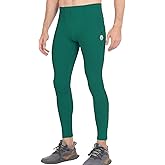 PIQIDIG Workout Leggings Yoga Pants with Pockets - Men Athletic Compression Pants Tights