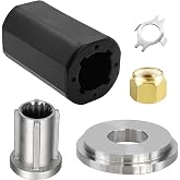 NOVINO 835257Q1 Flo-Torq II Hub Kit for Mercury/Mariner&amp;Mercruiser Outboard | Flo-Torq II Hub Replacement for Mercury Mariner 60-300HP Outboard Propeller Engine &amp;Mercruiser Alpha One Bravo One Sterndrive