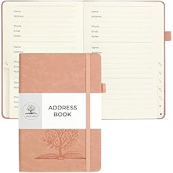 DAOFARY Address Book with Alphabetical Tabs - Small
