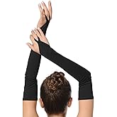 ALLNOWA Adult Unisex Elbow Length Spandex Fingerless Long Gloves Costume Glove One Size Fits All