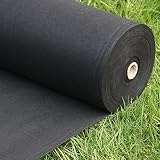 weed barrier landscape fabric - weed blocker fabric heavy duty - garden fabric roll - black landscape cloth 3 x 300 foot