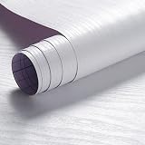 Arthome White Wood Contact Paper 43.5cmx305cm Self-Adhesive Vinyl Wallpaper