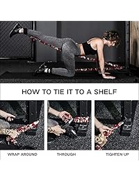 INNSTAR Booty Resistance Band Glute Cord Cable Machine for Hip Home Workout Cable Kickbacks with Instructions & Carry Bag