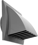 Repa Market Grey 4 Inch Indoor Outdoor Exhaust Hood with Rain Flap 6x6 view 7